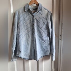 Vintage Roughriders Denim Shirt - Size L/XL - Western Buttondown shirt